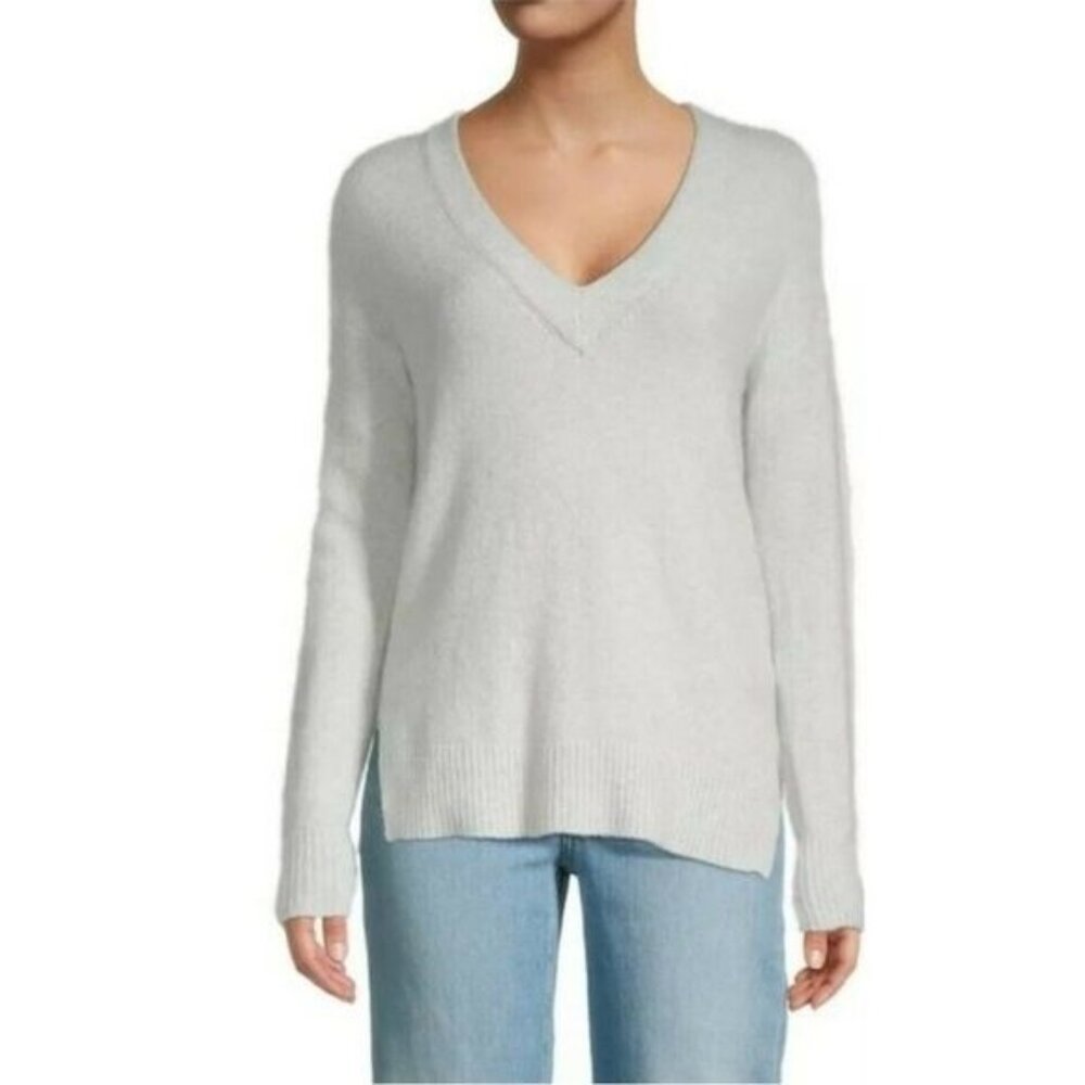 Madewell Bartlett V-Neck Pullover Sweater Coziest Yarn Ma734 Small Merino Alpaca